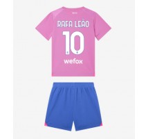 AC Milan Rafael Leao #10 Koszulka Trzecia dzieci 2023-24 Krótki Rękaw (+ krótkie spodenki)
